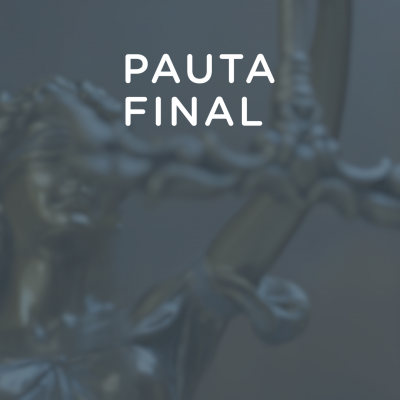 Pauta Final - 29 de abril de 2021