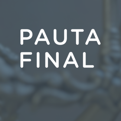 Pauta Final - 5 de noviembre de 2021