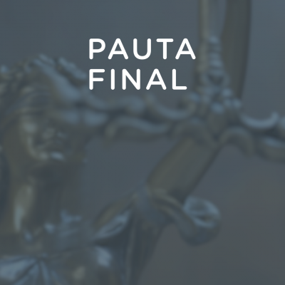Pauta Final – 9 de junio de 2023
