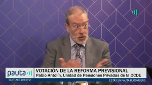 PAUTA Bloomberg Pablo Antolin respaldo reforma previsional Piñera