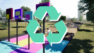 El ecoparque deportivo de plástico reciclado que se construirá en Cerrillos