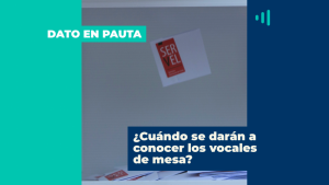 ¿Cuándo se darán a conocer los vocales de mesa para el Plebiscito de Salida?