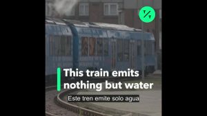 Un tren que emite sólo agua