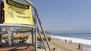 Fragata Portuguesa: Prohíben baño y actividades recreativas en siete playas del país