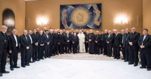 La esperada reunión entre los obispos y el Papa Francisco