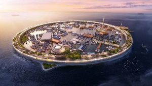 Dogen City, la futurista ciudad flotante que podría inaugurarse en Japón en 2030