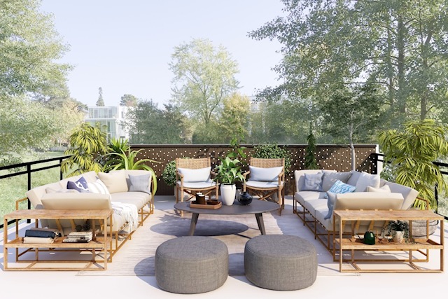5 tips para elegir los muebles ideales para tu terraza