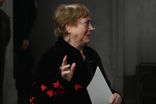 Bachelet asegura que hay varios síntomas 