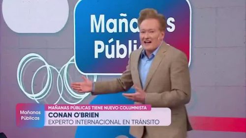 Conan O’Brien sorprende en TV Pública de Argentina dando las informaciones de transito: ¿Qué dijo?