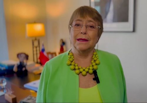 Expresidenta Michelle Bachelet anuncia voto 