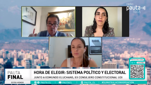Edmundo Eluchans (UDI) y María Pardo (CS): debate sobre sitema político y electoral