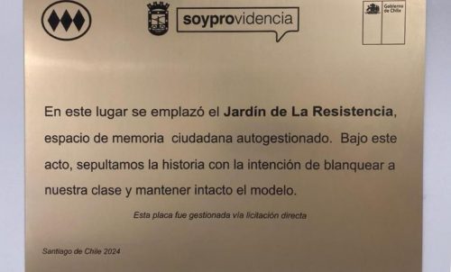 Polémica por placa conmemorativa en Estación Baquedano: fue retirada tras reclamo de Matthei