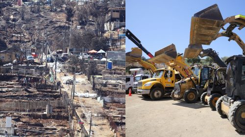 Avances en el proceso de reconstrucción de Valparaíso: 
