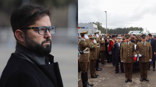 "Seguiremos apoyando firmemente a nuestras policías": Boric tras funeral de carabineros asesinados