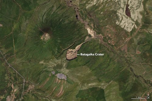 El Cráter Batagaika, conocido como la 