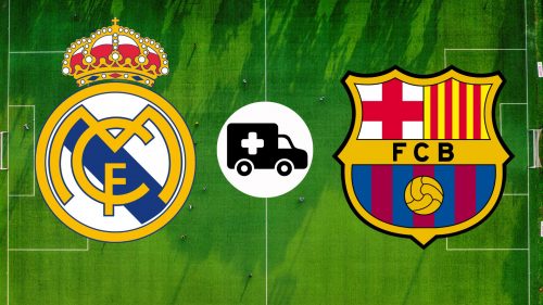 Superclásico español: ¿Cuáles son las bajas del Real Madrid y Barcelona para el fin de semana?