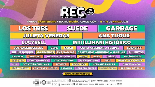 Festival REC en Concepción tendrá a Los Tres, a Julieta Venegas y Suede en el escenario