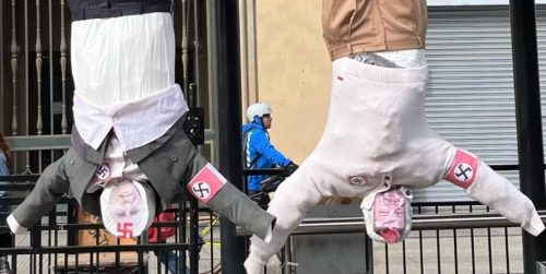 Juventudes Comunistas por muñecos de Kast y Kaiser: "Lo nuestro es el debate de ideas, no la desaparición forzada ni la ejecución política"
