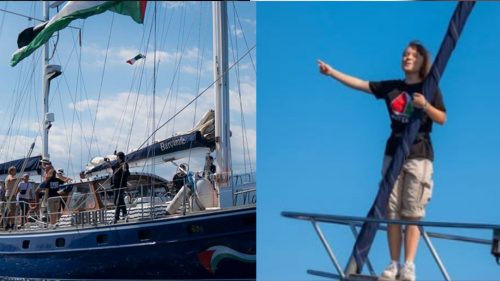 Greta Thunberg va en embarcación rumbo a Gaza con ayuda humanitaria: 
