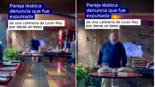 Pareja de mujeres denuncia que fue expulsada por darse un piquito en cafetería de Lican Ray