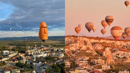 Con un moai: Chile competirá en festival de globos aerostáticos y harán concurso para subirse