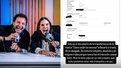 Daniel Fuenzalida entrega los derechos de marca del podcast a Rosario Bravo tras polémica