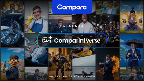 Compariniverse: La campaña que lleva por primera vez a un rostro televisivo al mundo de la IA e invita a co-crear contenido