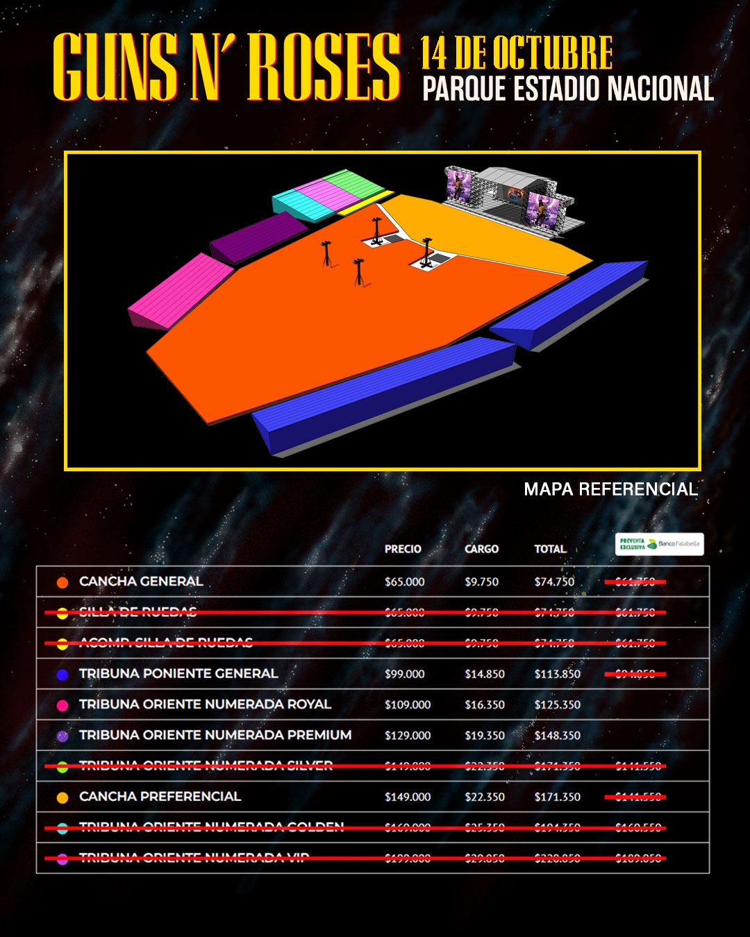 Guns N' Roses abre nuevas entradas