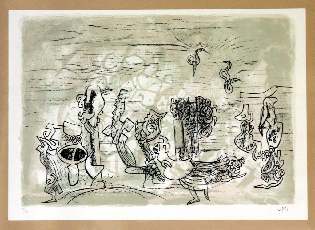Obra Gusano, serie El Gran Burundún-Burundá Ha Muerto de Roberto Matta (1975)