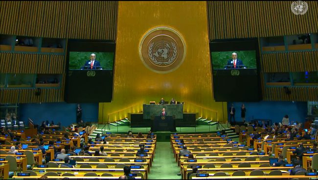 Delegados abandonan Asamblea de la ONU durante discurso de Netanyahu