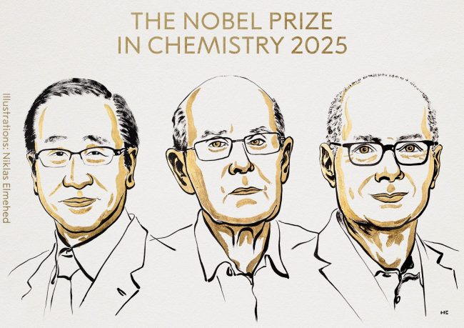 Premio Nobel de Química 2025 distingue a los creadores de materiales que capturan agua y gases