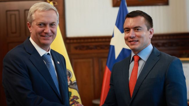 Kast se reúne con Noboa en Quito: seguridad y crimen organizado marcaron la agenda