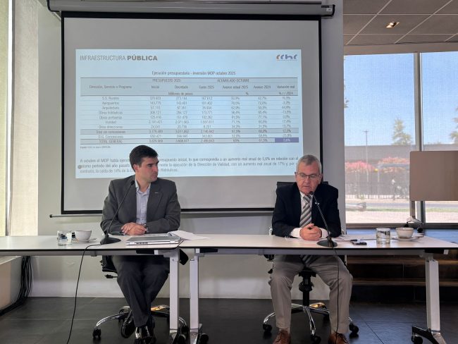 CChC proyecta que la inversión en construcción crecería 2,2% en 2025 y se aceleraría a 4,8% en 2026
