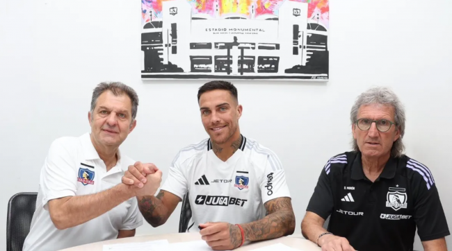 Colo Colo presentó a Javier Méndez como refuerzo