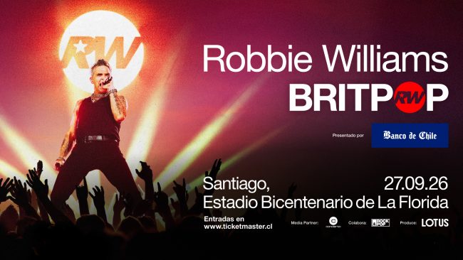 Robbie Williams anuncia concierto en Santiago con su gira BRITPOP