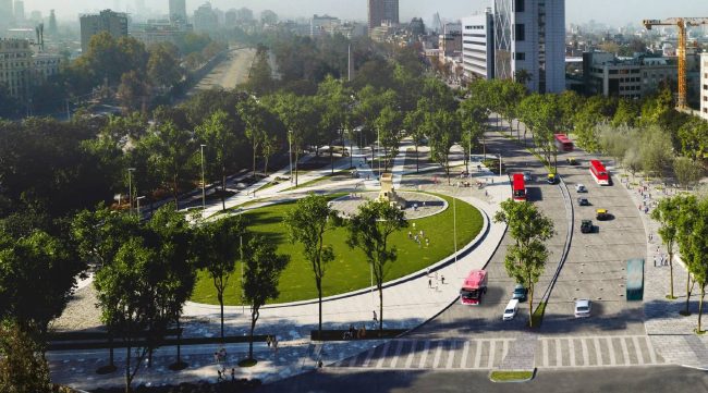 Boric inaugura remodelación de Plaza Baquedano junto a su hija a días del cambio de mando
