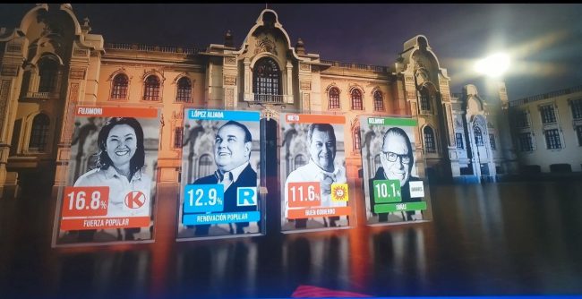 Elección en Perú: Fujimori lidera y disputa por el segundo lugar sigue abierta