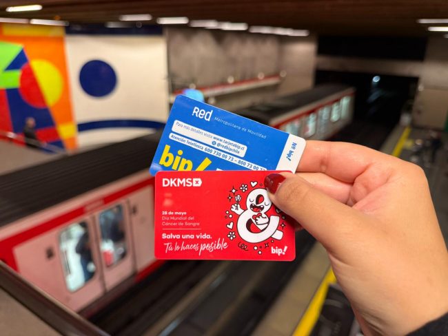 DKMS y Metro lanzan edición especial de la Bip! para visibilizar el cáncer de sangre