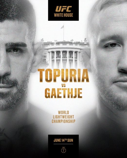 Justin Gaethje derrotó a Ilia Topuria en combate en la Casa Blanca