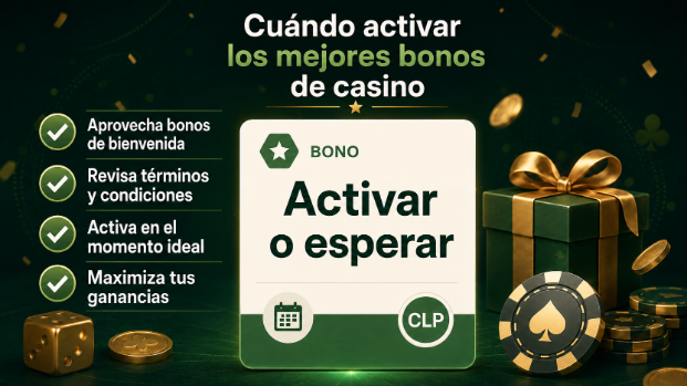 Cuándo activar los mejores bonos de casino