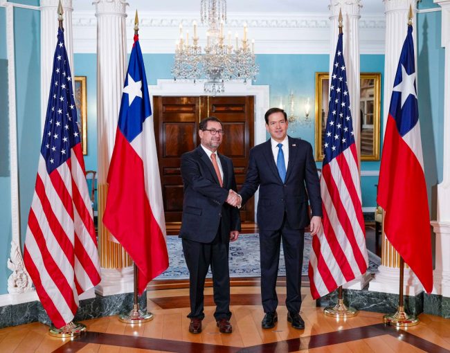 Canciller Pérez Mackenna se reúne con Marco Rubio y busca fortalecer la alianza entre Chile y Estados Unidos