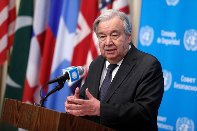 Guterres alerta por crisis en Palestina y pide fondos urgentes para alimentos