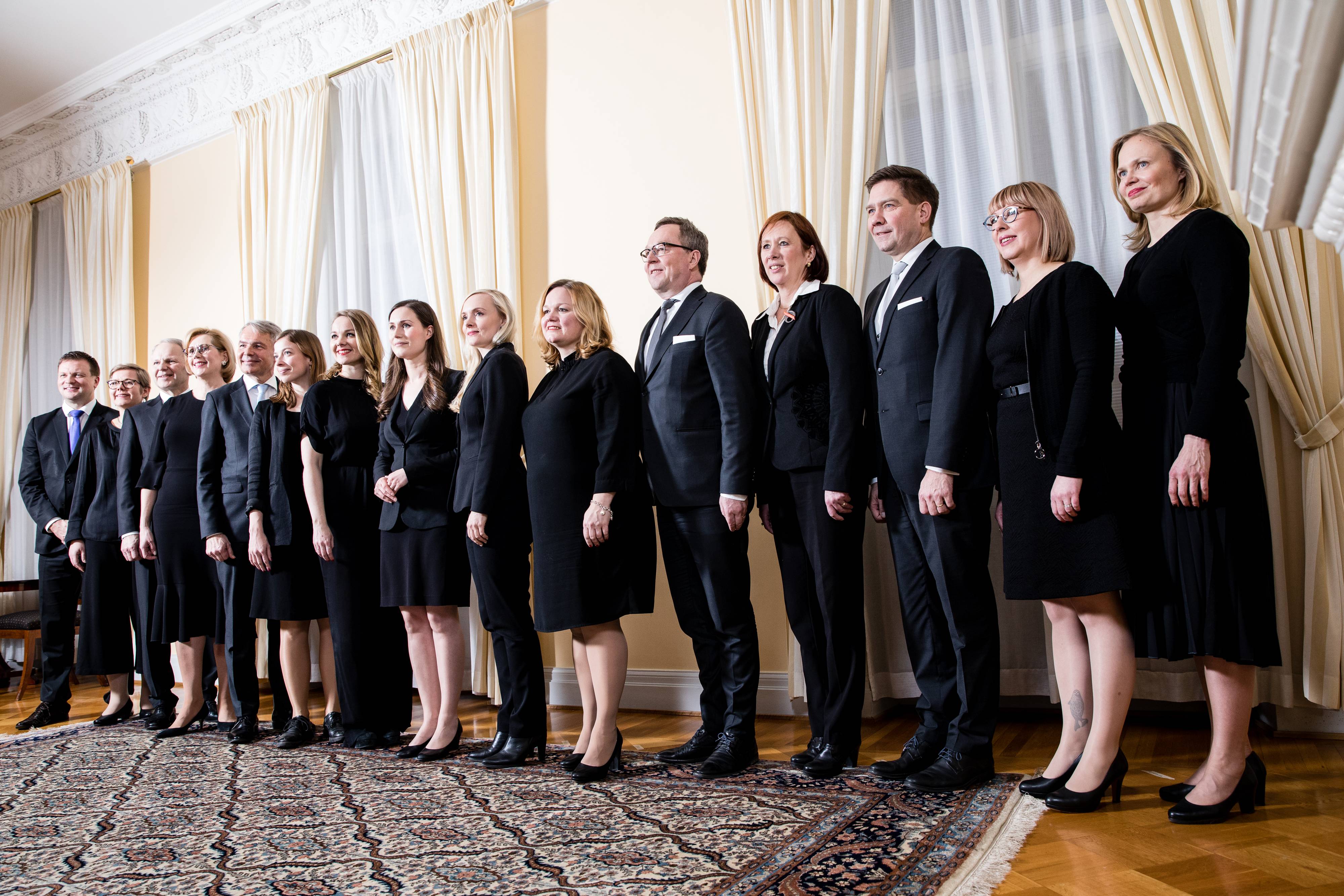 El nuevo gobierno de Finlandia, dirigido por Sanna Marin. Créditos: Gobierno de Finlandia