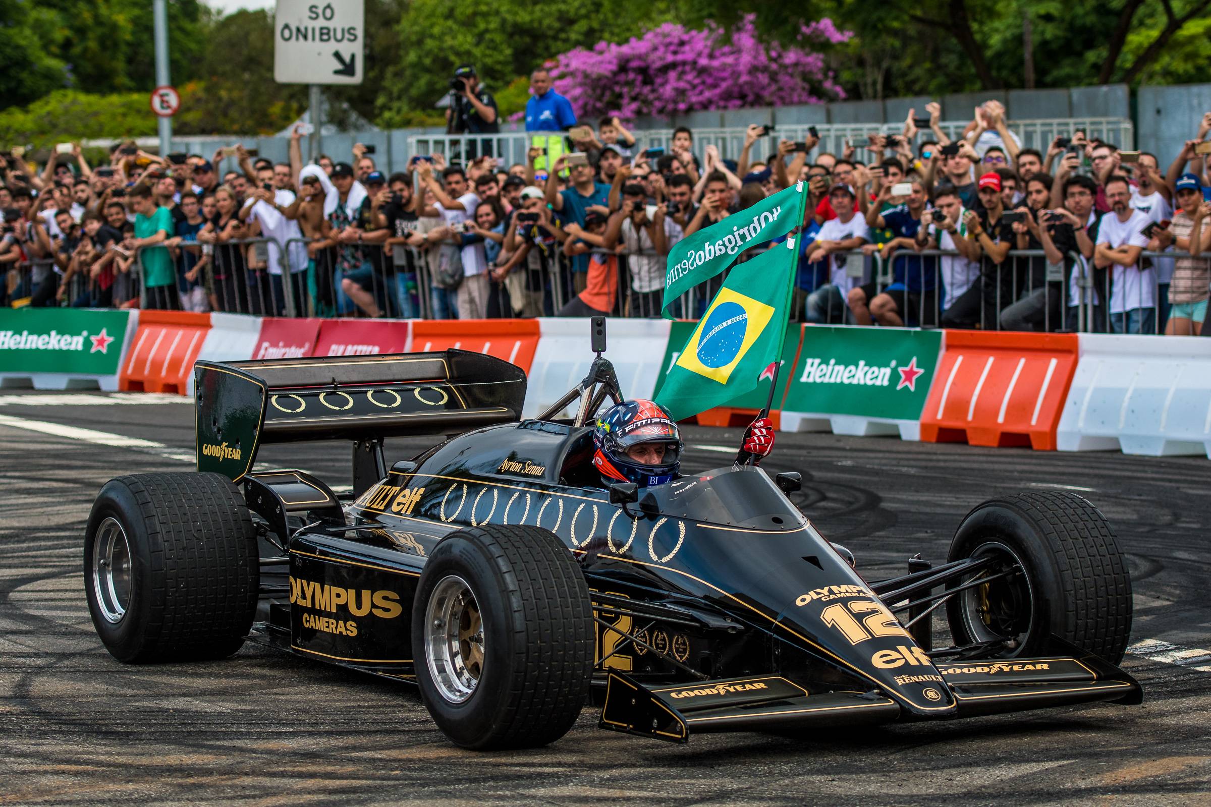 Emmerson Fitipaldi en el homenaje realizado a Ayrton Senna en 2019, en Brasil. Créditos: www.ayrtonsenna.com.br