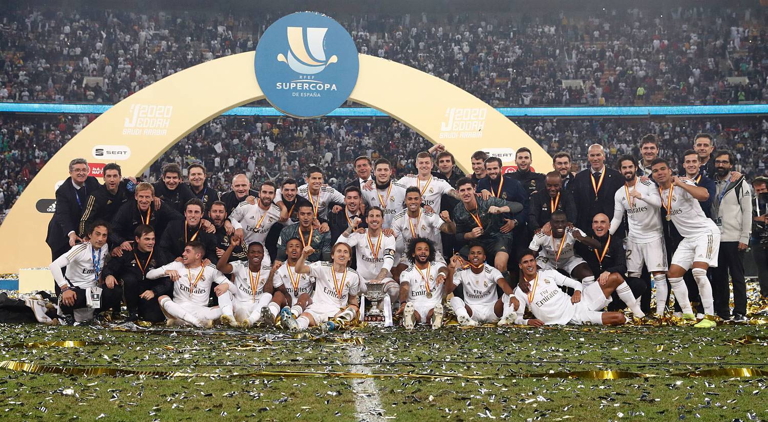 Real Madrid festeja su undécima Supercopa de España. Créditos: www.realmadrid.com