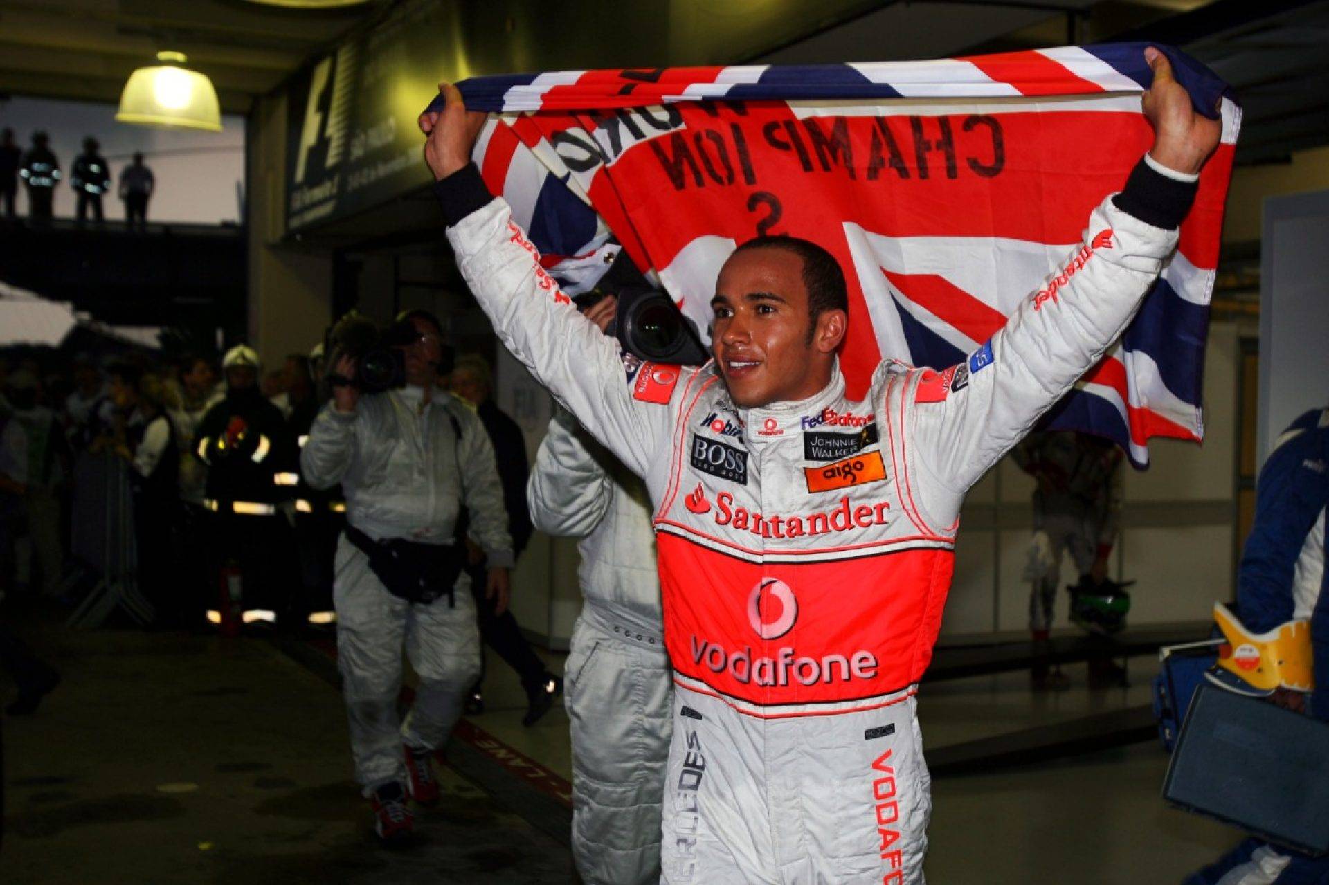 Lewis Hamilton se convertía en el piloto más joven en ganar un título del mundo. Créditos: www.formula1.com