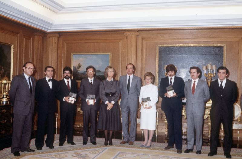 Galardonados con premio de periodismo Rey de España 1984. Créditos: EFE